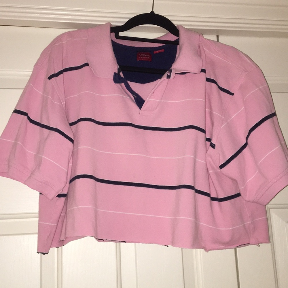 Cropped polo shirt!!!
